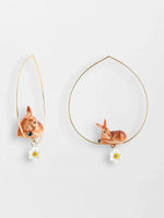 Girafe hoop earrings