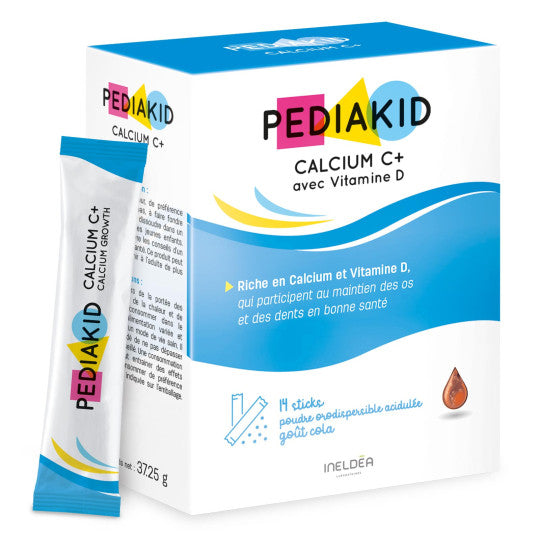 CALCIUM C+ - BOX OF 14 ORODISPERSIBLE POWDER STICKS (COLA FLAVOR)