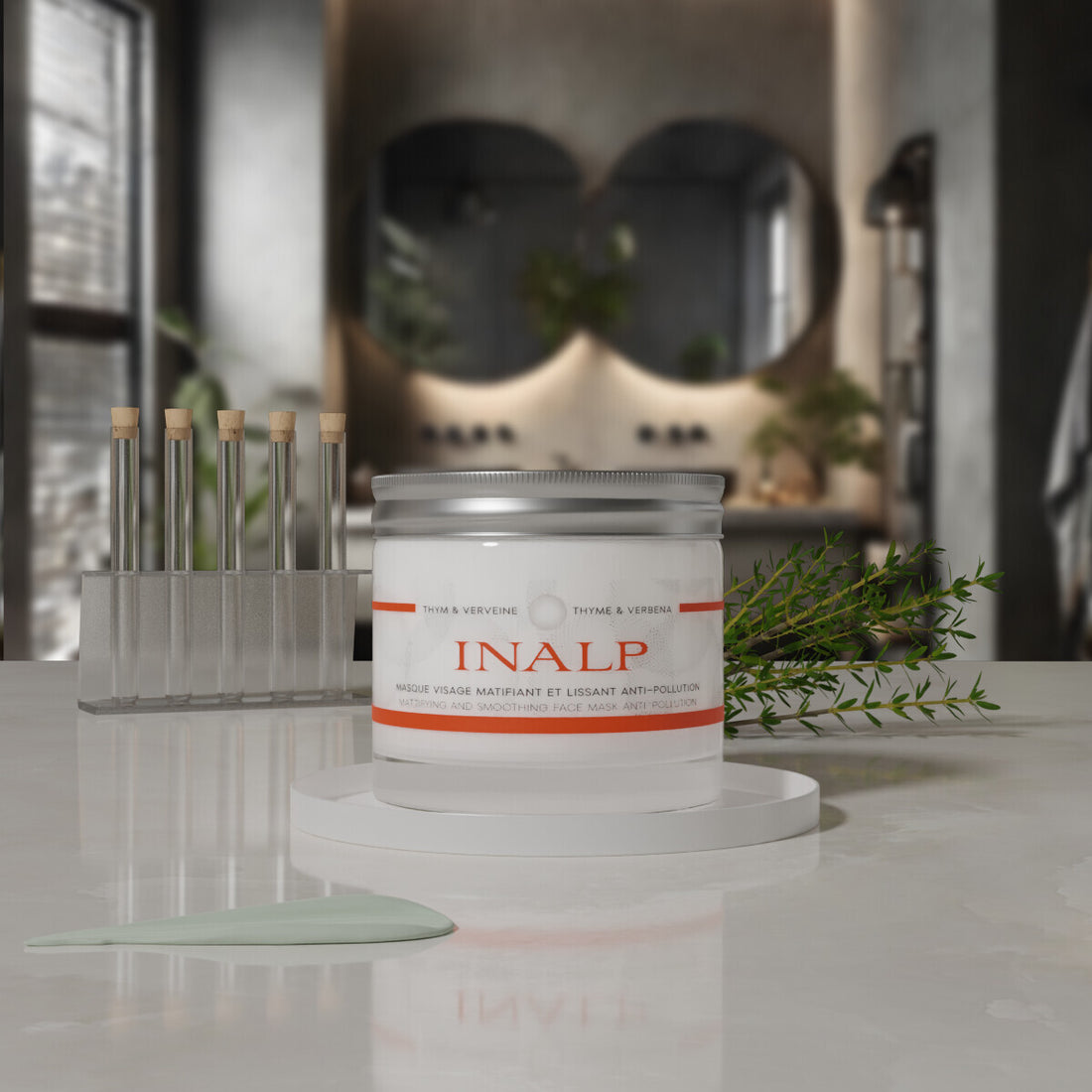 MATTIFYING AND SMOOTHING FACIAL MASK ANTI-POLLUTION INALP