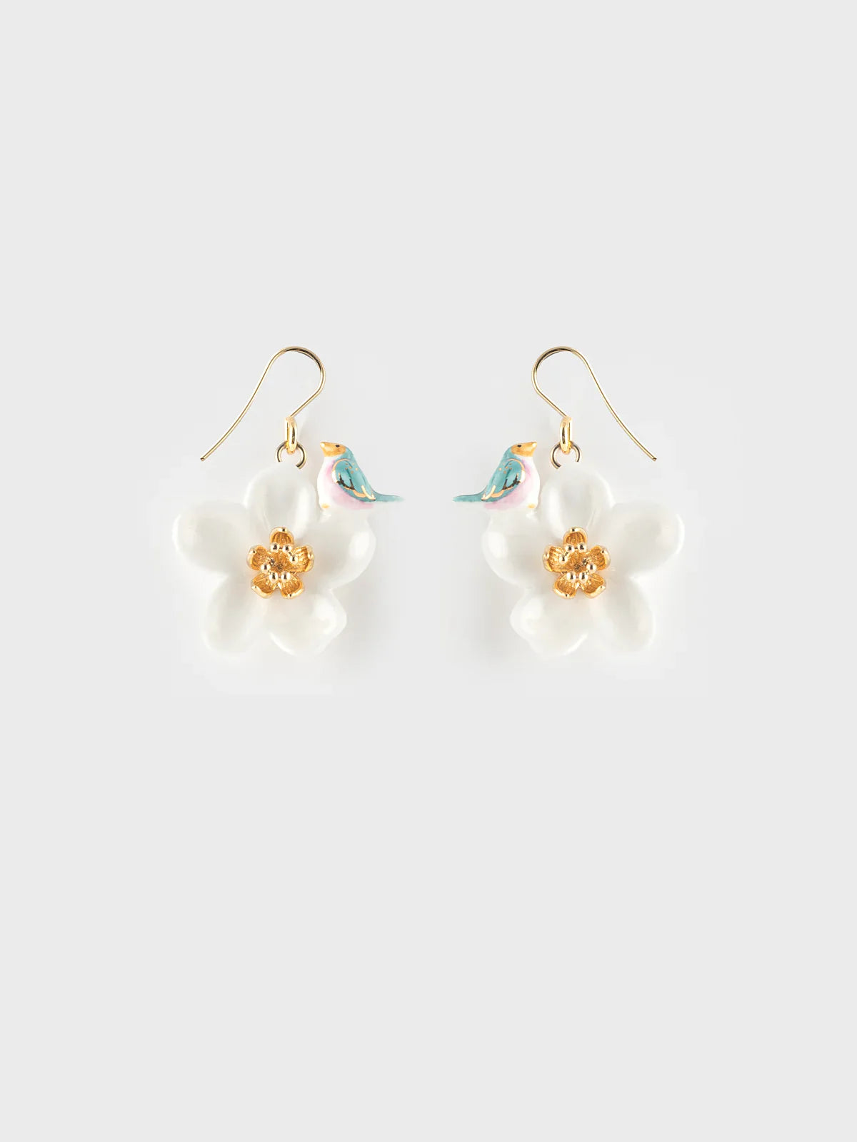 Flower&Bird earrings