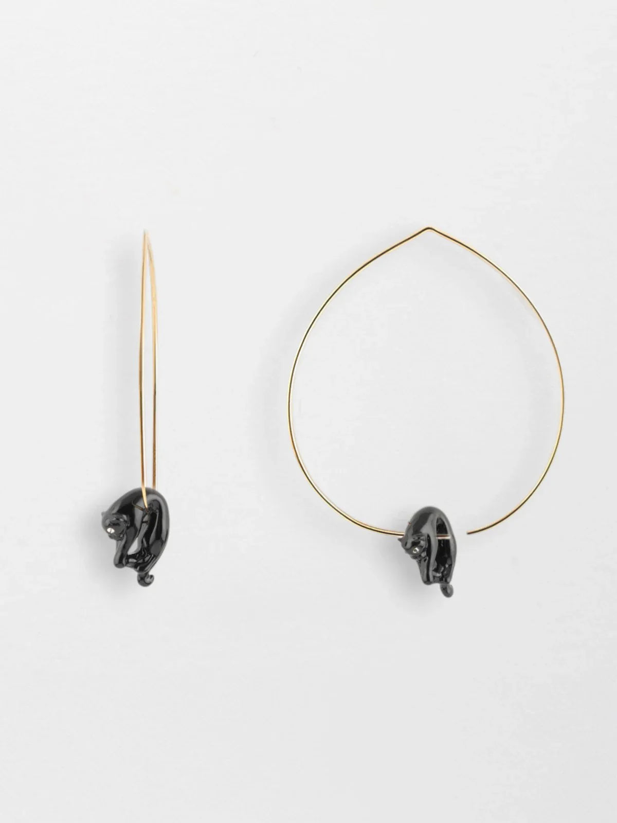 Black Panthers big hoop earrings - EspritLibreP3