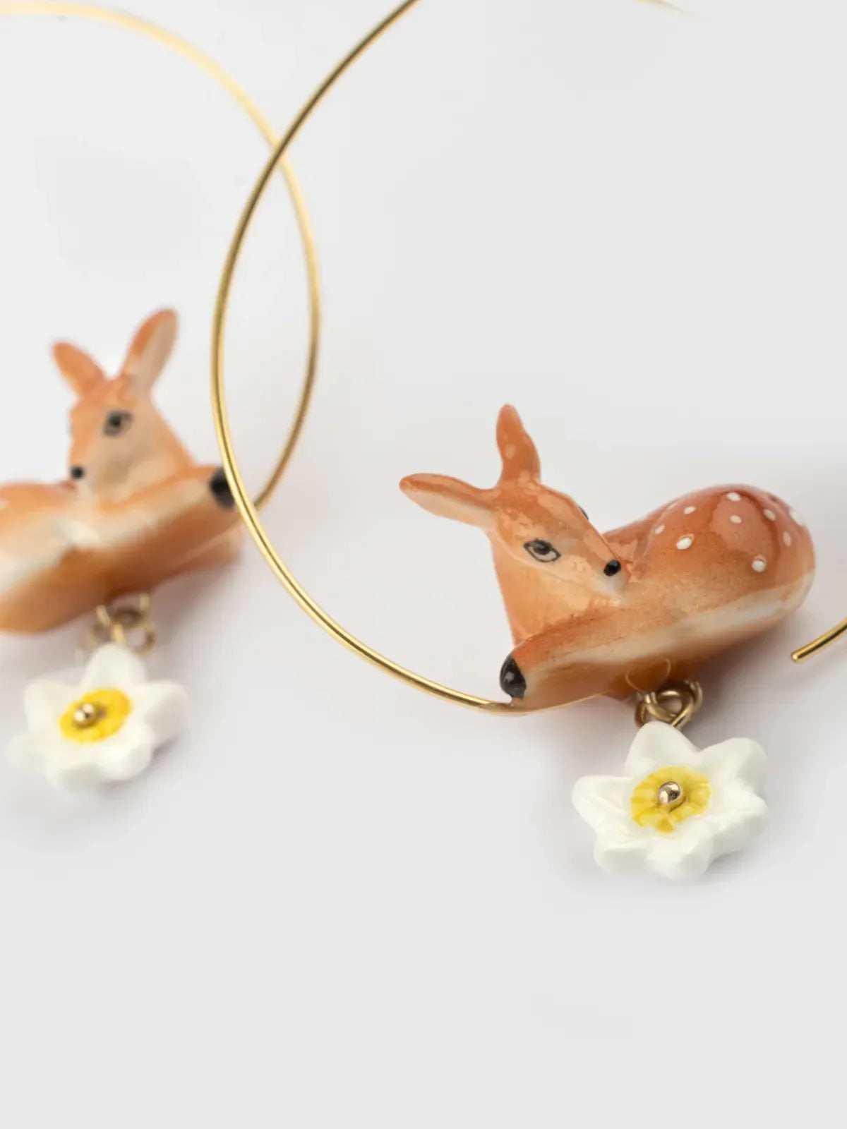 Girafe hoop earrings