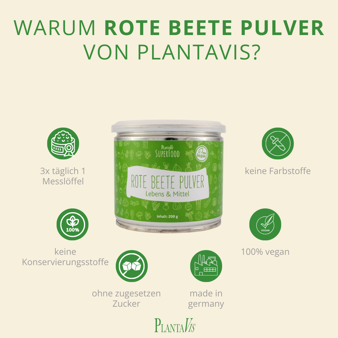 ROTE BEETE PULVER LEBENS & MITTEL