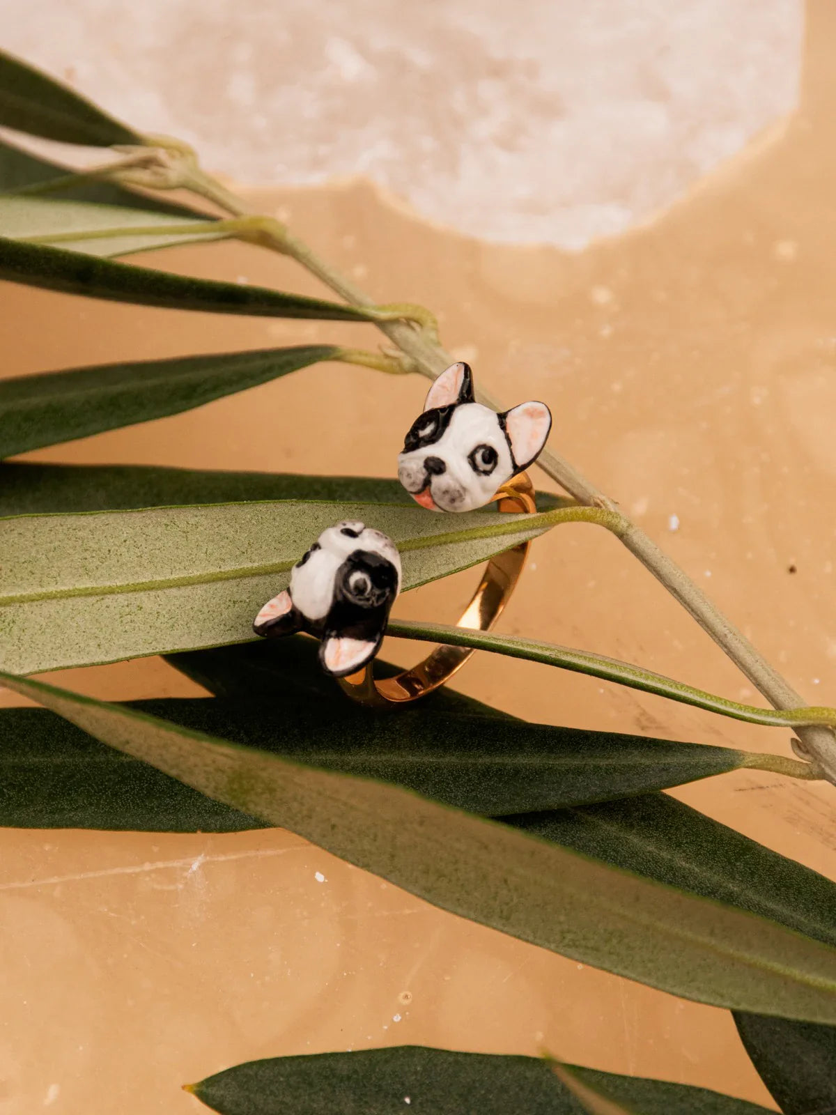 FRENCH BULLDOG FACE TO FACE RING BB136