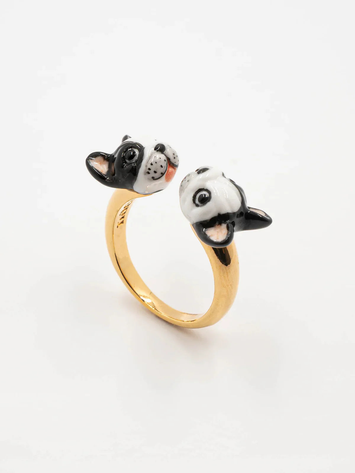 FRENCH BULLDOG FACE TO FACE RING BB133