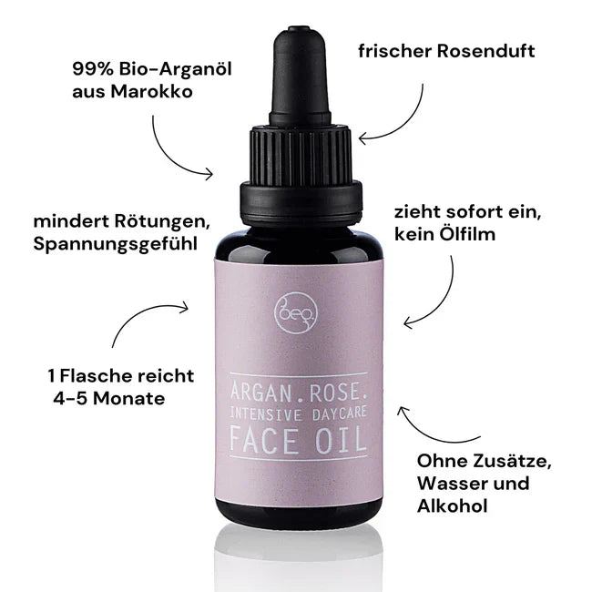 GESICHTSÖL - INTENSIVE DAYCARE - ARGAN ROSE