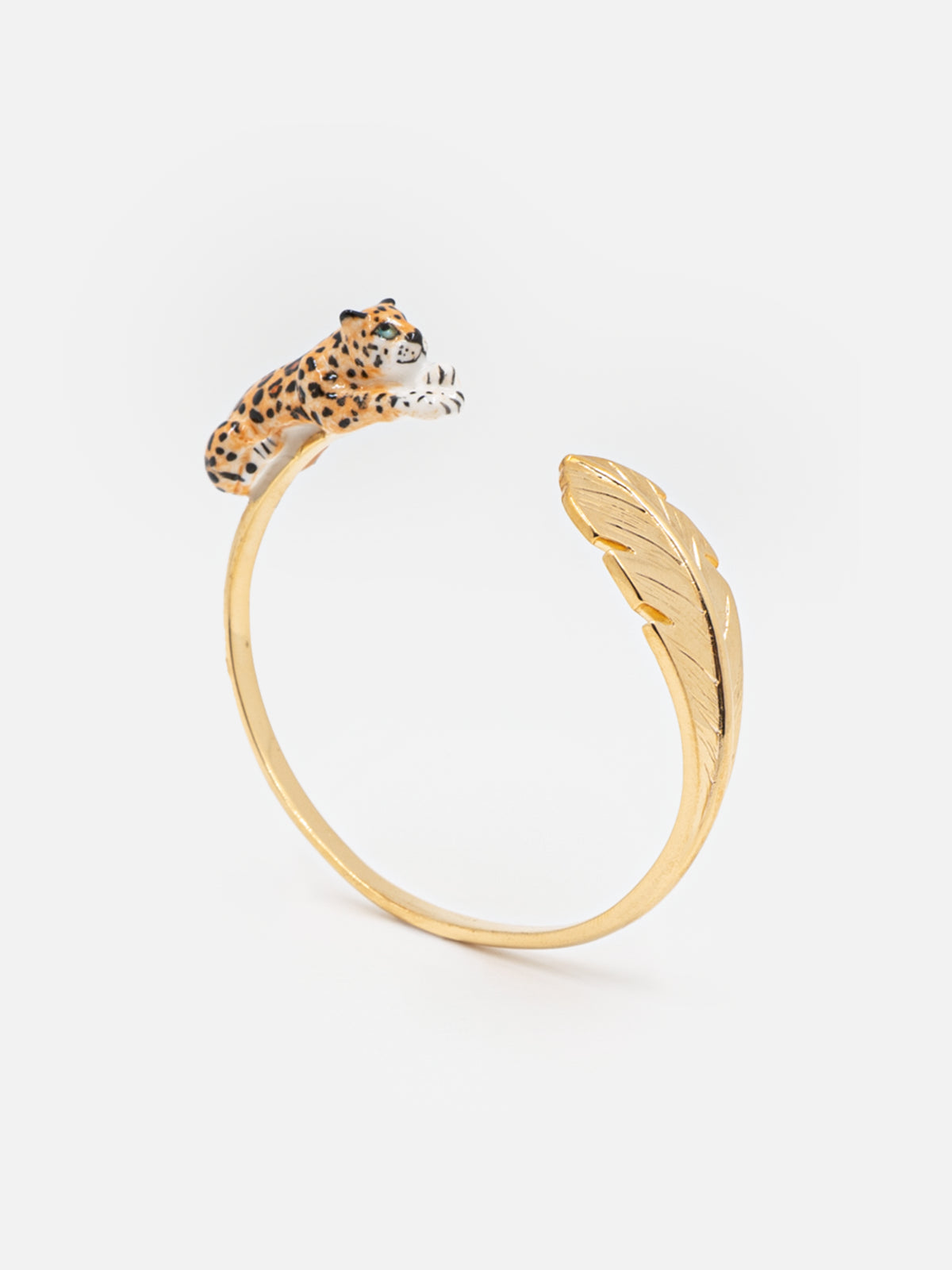 Leopard Sitting Palm bracelet