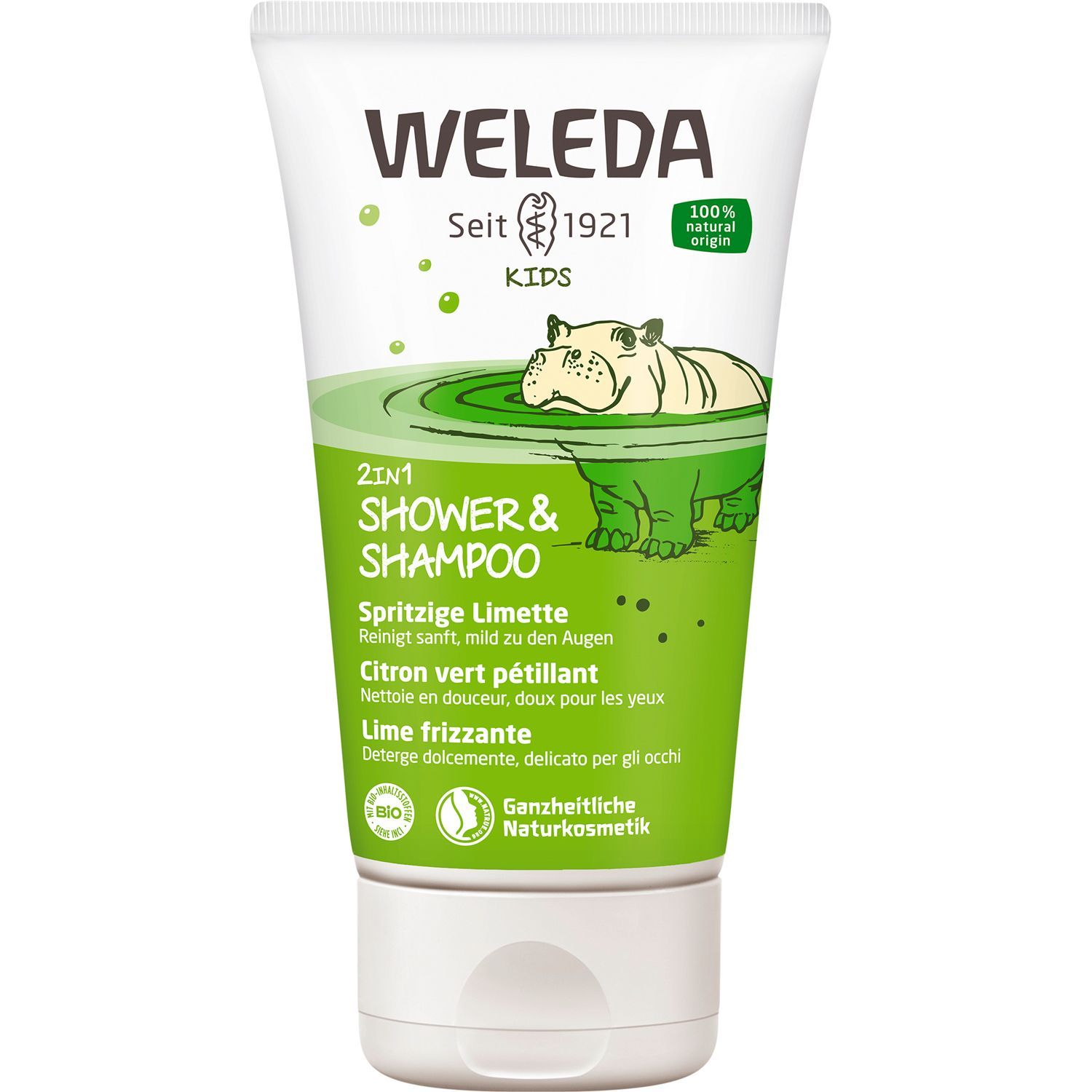 KIDS 2IN1 SHOWER & SHAMPOO SPRITZIGE LIMETTE