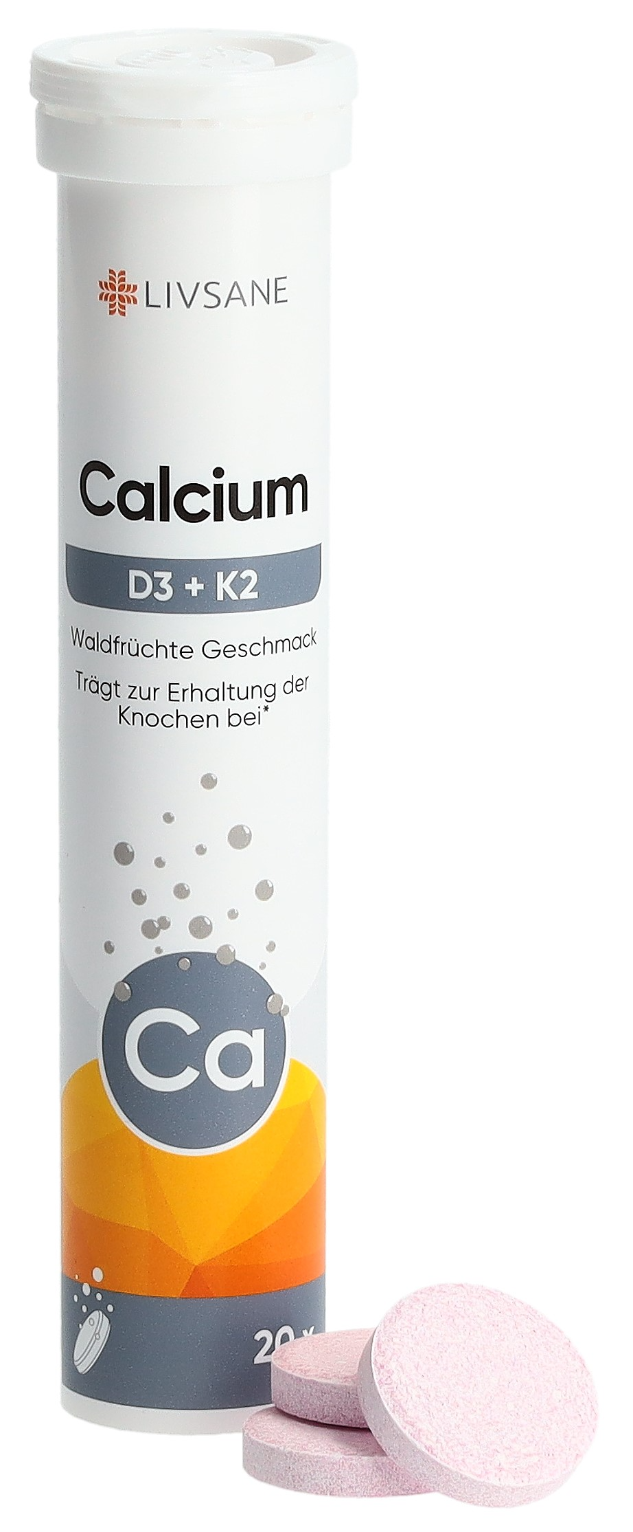 CALCIUM+D3+K2 BRAUSETABL