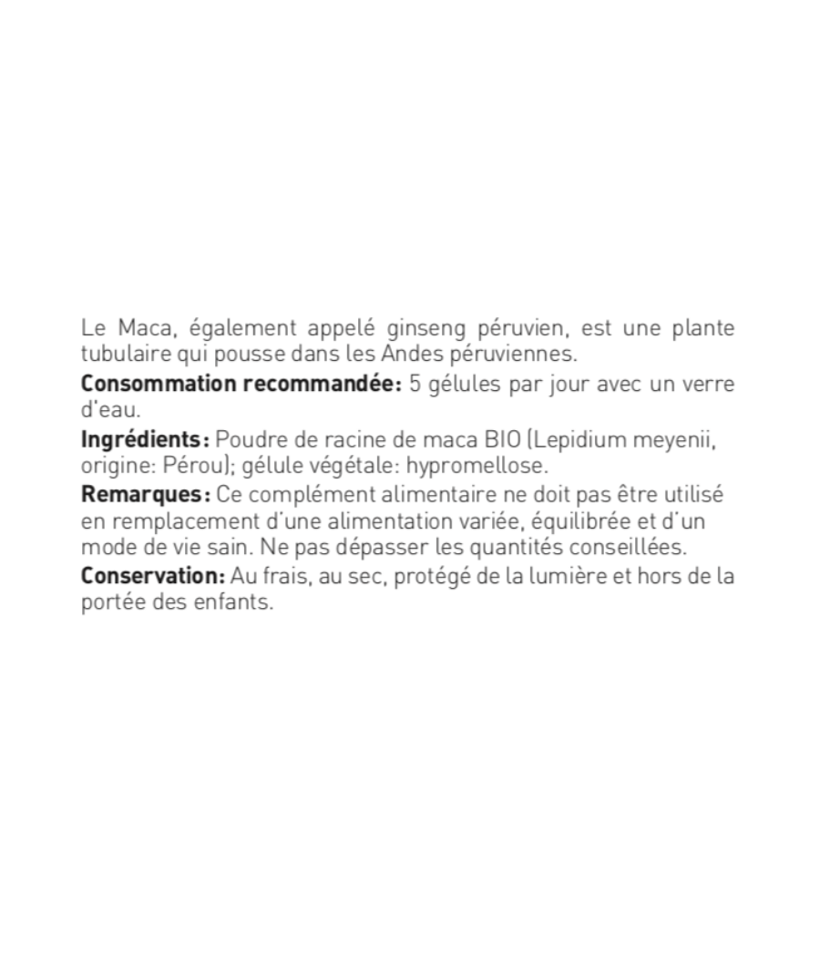Organic Maca