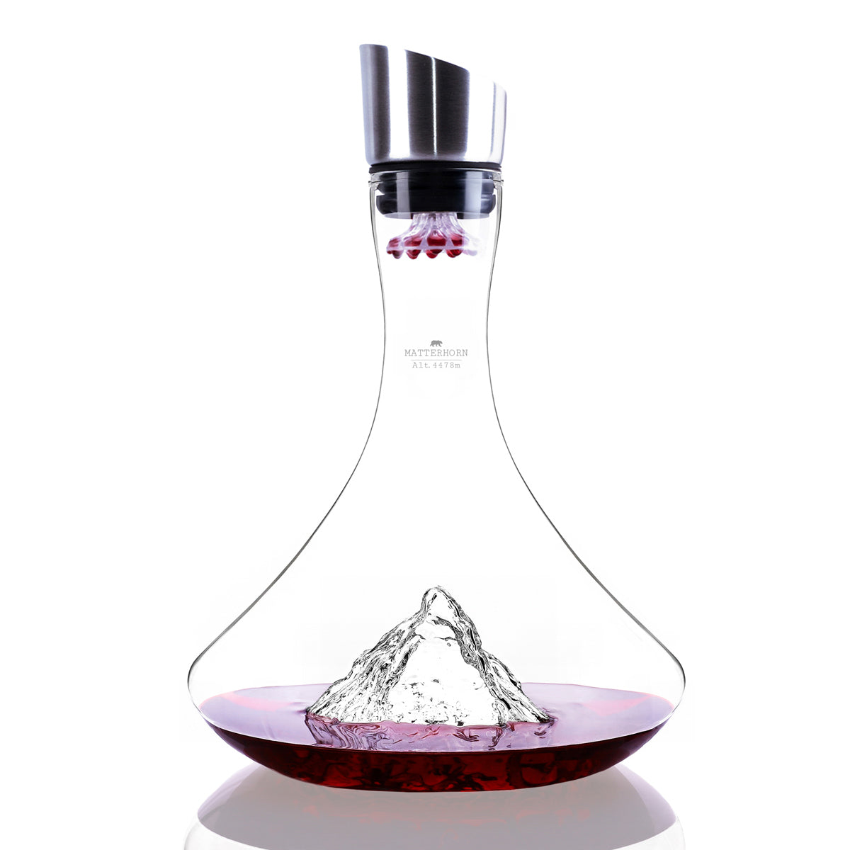 Wine Decanter Mont Matterhorn TOPOGRAPHIC